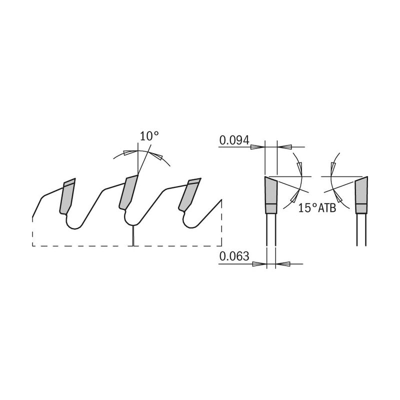 CMT ORANGE TOOLS 251.040.08 ITK Finish Blade 8-1/4"x40x5/8 - Image 2